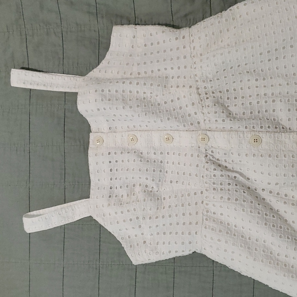 J Crew Eyelet White Size 8 Dress